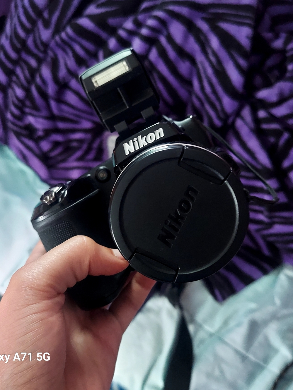 Nikon Black DSLR Camera with Built-in Flash